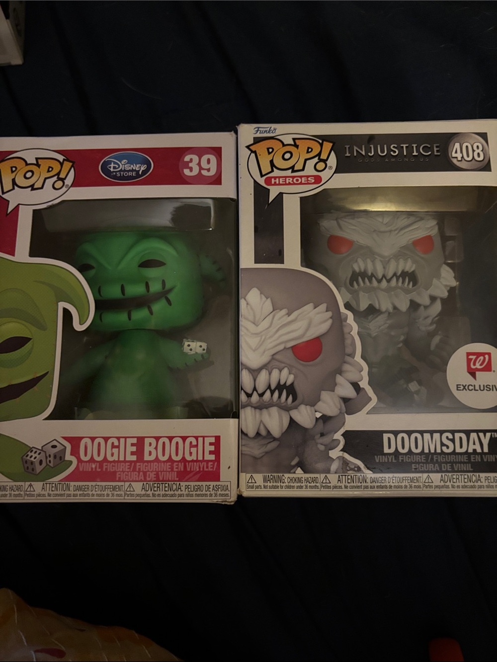 Funko Oogie Boogie & Doomsday Pop! Vinyl Figures - Green & Gray